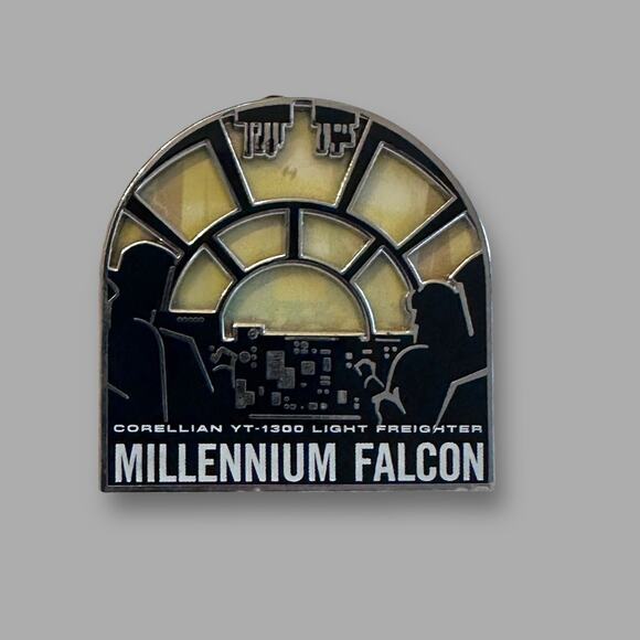 Disney Star Wars Millennium Falcon Endor Storm Trooper Mandalorian Pin Set - Picture 2 of 5